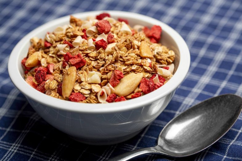 Jahodové müsli bezobal